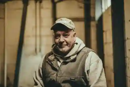 McCoy Contractors foundation repair team portrait in basement Milwaukee