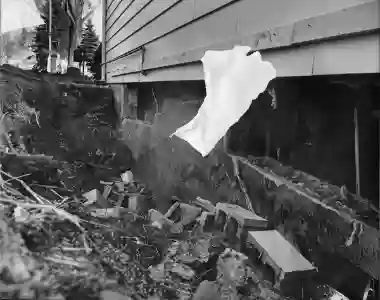 Serious basement wall damage repair by McCoy Contractors - basement foundation repair