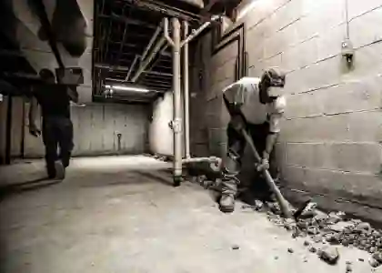 Foundation crack epoxy injection repair in Milwaukee by McCoy Contractors