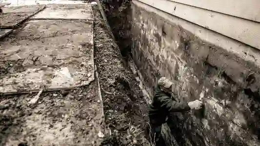 Foundation wall bowing repair in Milwaukee by McCoy Contractors